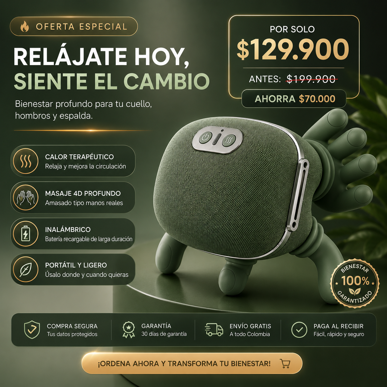 El Masajeador Inteligente que Relaja tu Cuello en Minutos