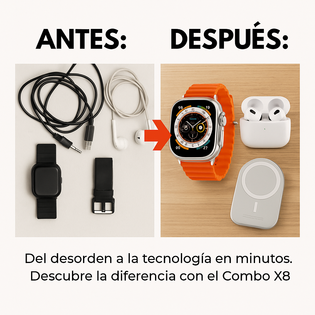 Combo Smart X8 Unique – Potencia, Conexión y Estilo en un Solo Paquete 🔥