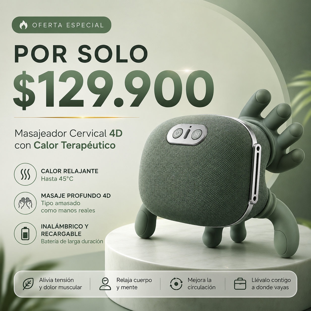 El Masajeador Inteligente que Relaja tu Cuello en Minutos