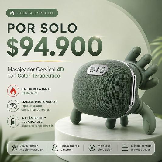 El Masajeador Inteligente que Relaja tu Cuello en Minutos