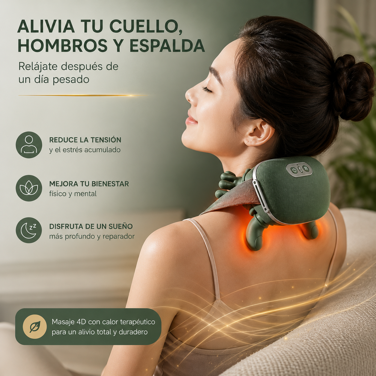 El Masajeador Inteligente que Relaja tu Cuello en Minutos