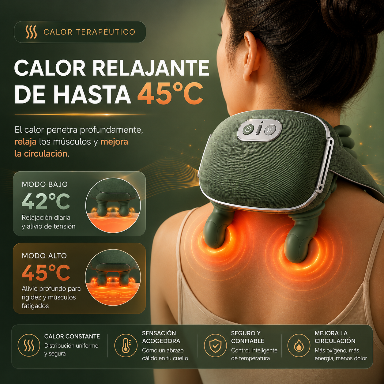 El Masajeador Inteligente que Relaja tu Cuello en Minutos