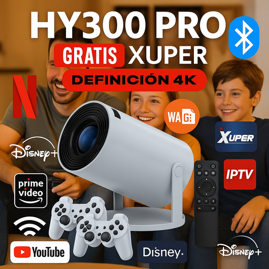 Game Projector 3 en 1 | Magis tv + Proyector HY300 + Xuper