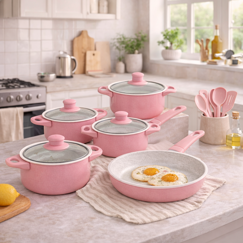 Set Completo de Cocina 13 Piezas – Diseño Premium + Antiadherente 🌸