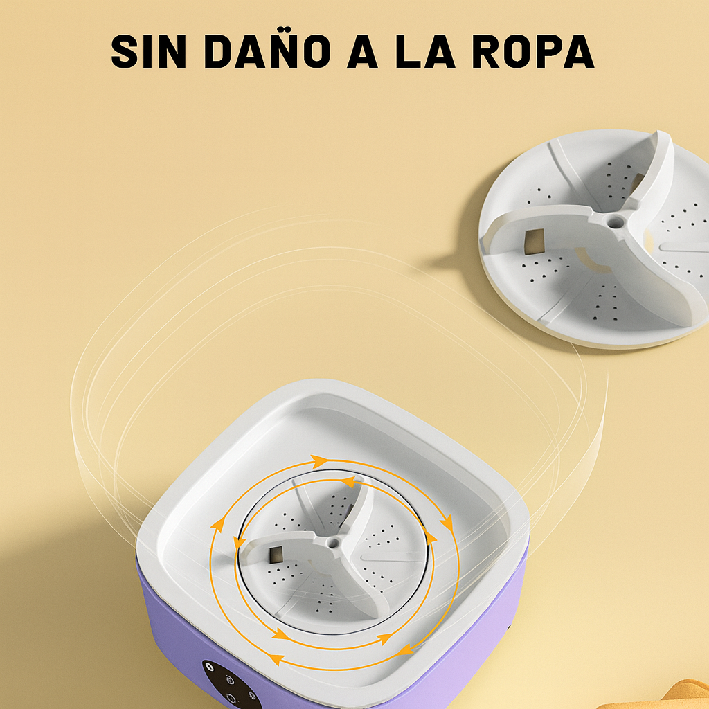 Ideal para ropa delicada y de bebé - LAVADORA PORTATIL