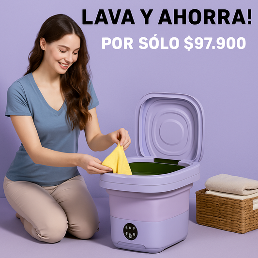 Ideal para ropa delicada y de bebé - LAVADORA PORTATIL