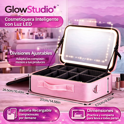 GlowCase Pro™ – Cosmetiquera Inteligente con Luz LED