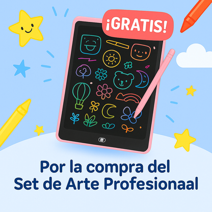 Set de Arte Profesional- GRATIS Tablet Mágica Dibujo 12"