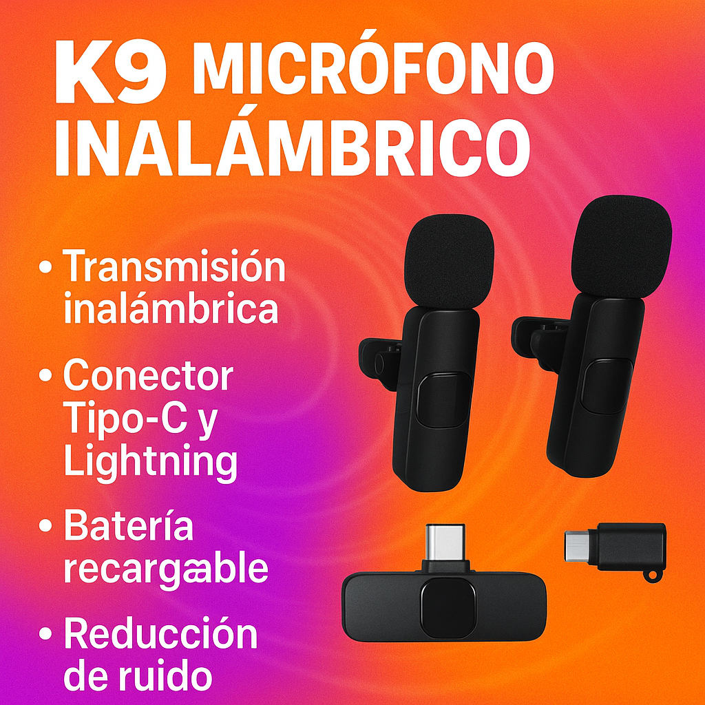Tu voz, siempre clara y potente-MICROFONO K9