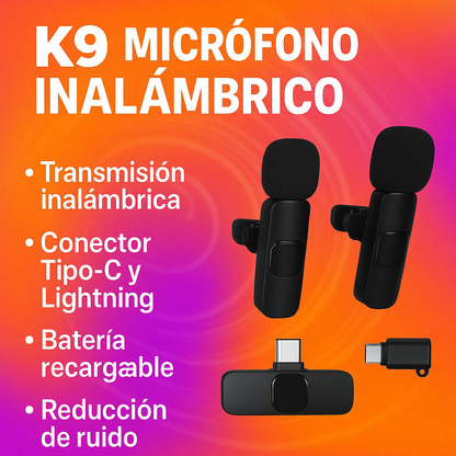 Tu voz, siempre clara y potente-MICROFONO K9