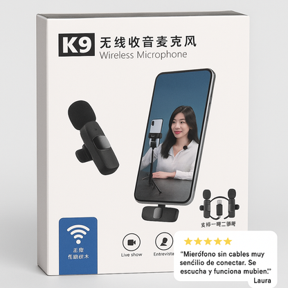 Tu voz, siempre clara y potente-MICROFONO K9