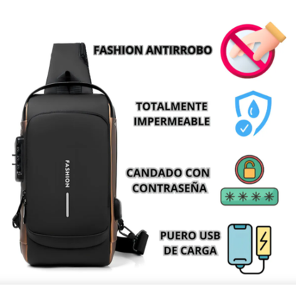 Bolso Anti Robo de Mano Urbano – Moderno,le Cabe Todo y Fácil de Llevar.