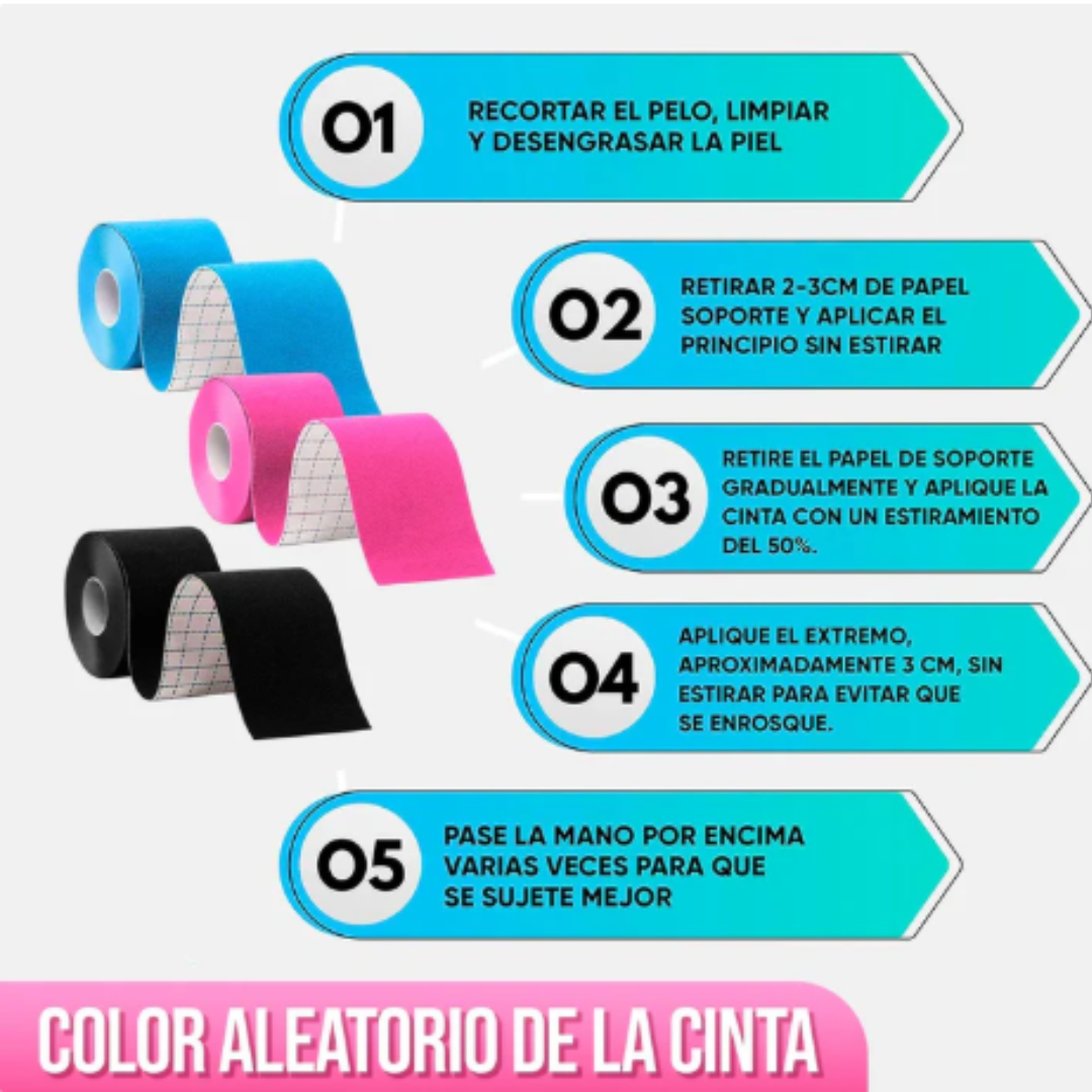 Cinta Kinesiológica Neuromuscular - Vendaje Terapéutico
