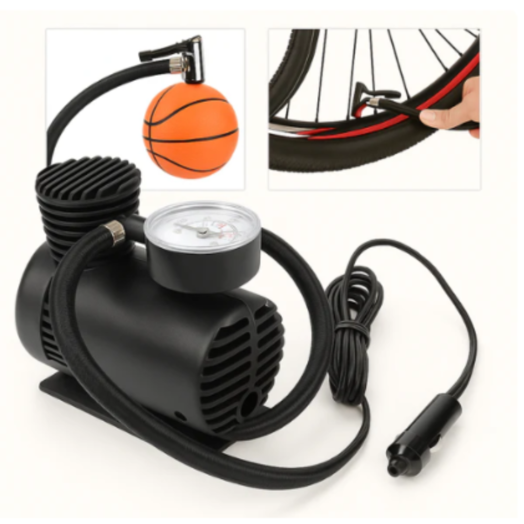 Mini Compresor Portátil 12V 250 PSI – Infla Llantas y Más en Minutos
