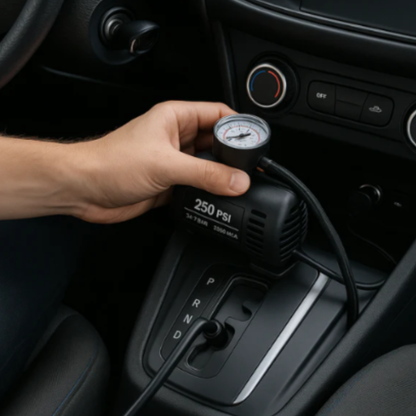 Mini Compresor Portátil 12V 250 PSI – Infla Llantas y Más en Minutos