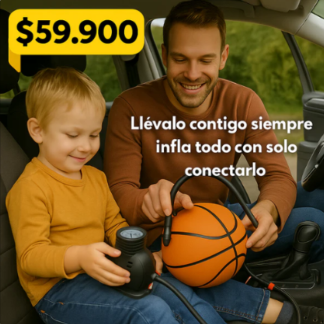 Mini Compresor Portátil 12V 250 PSI – Infla Llantas y Más en Minutos
