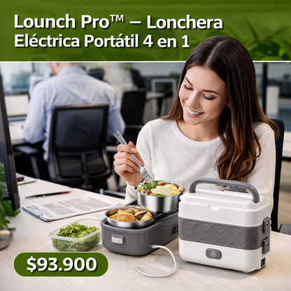 Lounch Pro™ – Lonchera Eléctrica Portátil 4 en 1