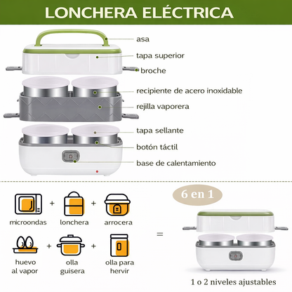 Lounch Pro™ – Lonchera Eléctrica Portátil 4 en 1