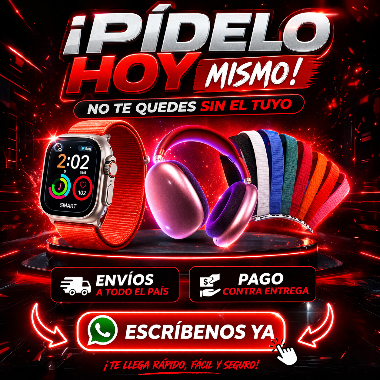 EL COMBO QUE TE HACE VER DIFERENTE RELOJ + DIADEMAS