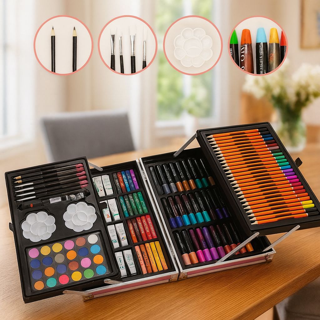 Set de Arte Profesional- GRATIS Tablet Mágica Dibujo 12"