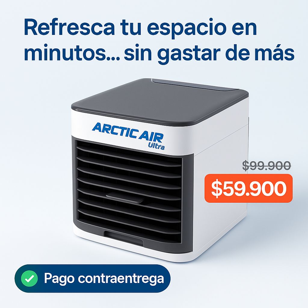 Aire Acondicionado Portátil ARTIC ULTRA - Enfría, Humidifica y purifica tu Espacio en Minutos