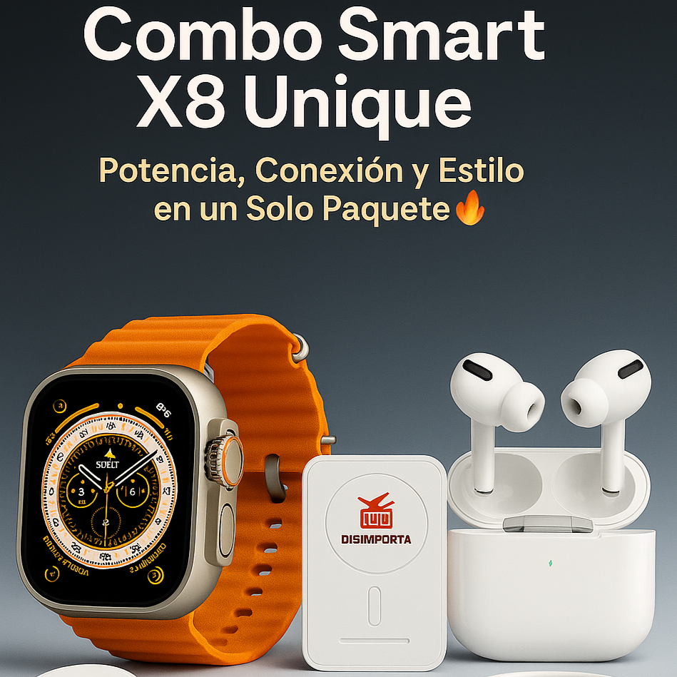 Combo Smart X8 Unique – Potencia, Conexión y Estilo en un Solo Paquete 🔥