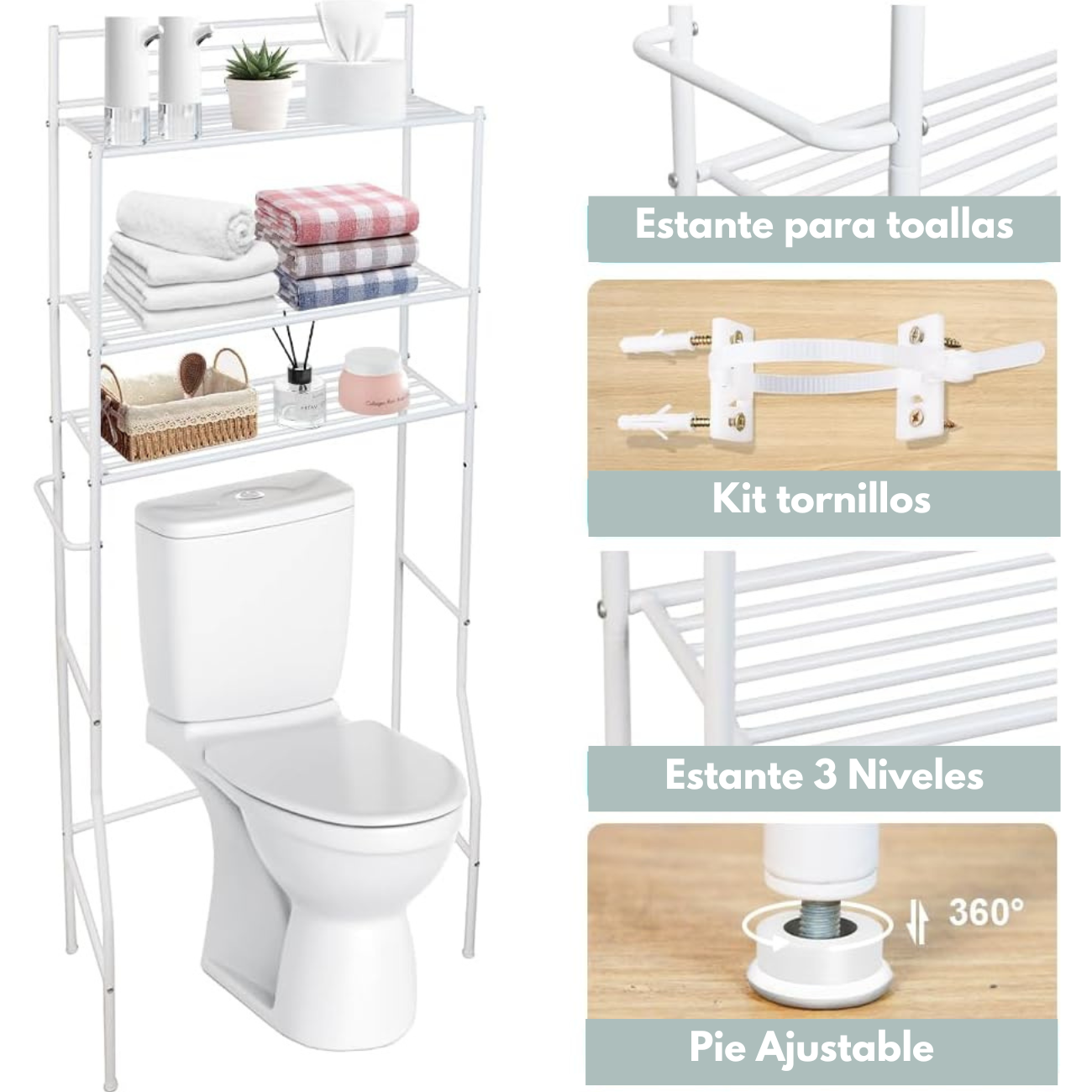 OrderMax Estante Organizador Vertical Baño