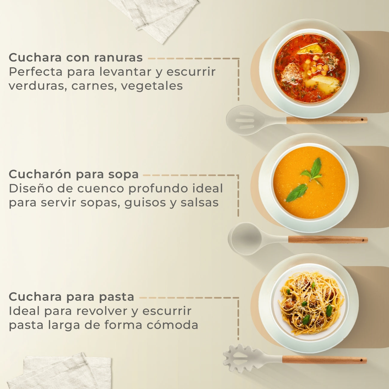 Set Tasty Utensilios Silicona