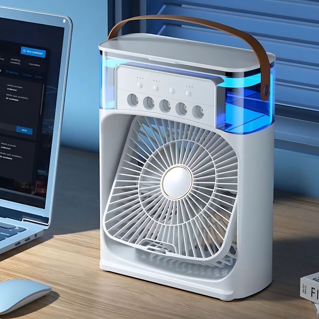 AireFresh Pro – Enfriador Personal 3 en 1,Enfría, Humidifica y Refresca.