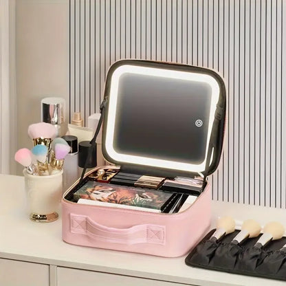 GlowCase Pro™ – Cosmetiquera Inteligente con Luz LED