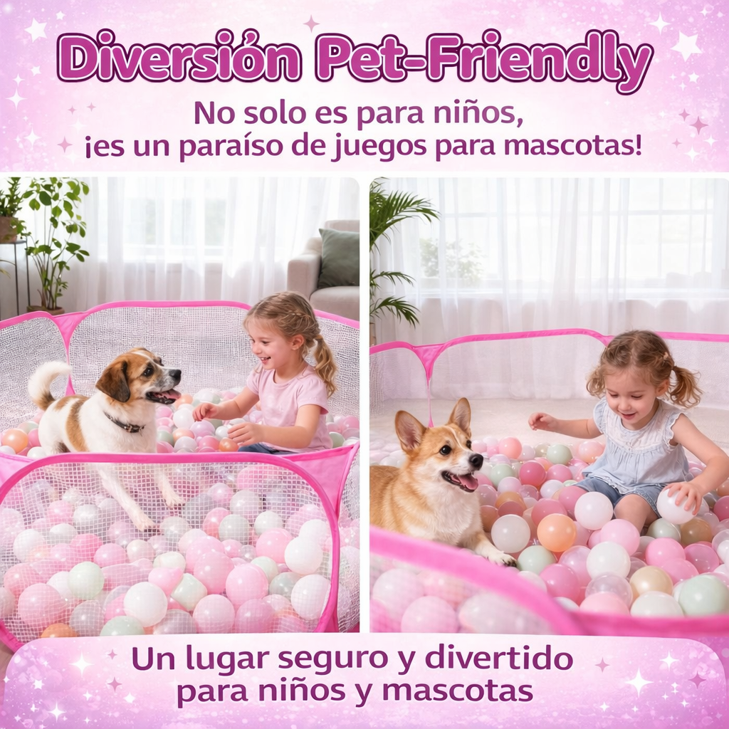 MiniPark™ Piscina  Plegable de Pelotas Infantil – Diversión Segura en Casa o Donde Tu Quieras