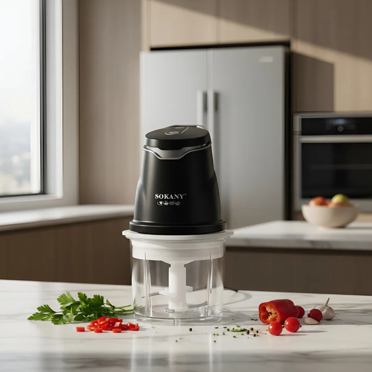 Picatodo Turbo SOKANY  2 EN 1™ – Pica, Tritura y Ahorra Tiempo